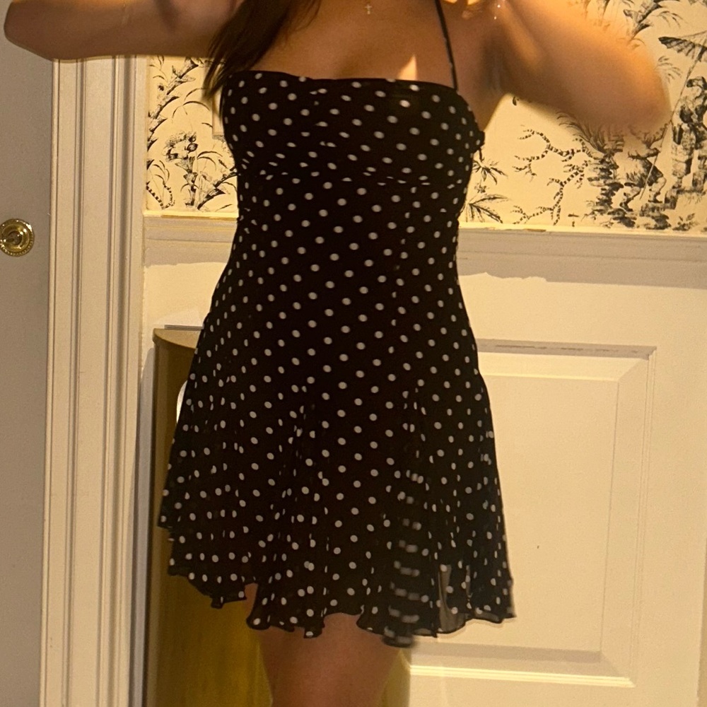 White fox boutique Black Polka Dot
